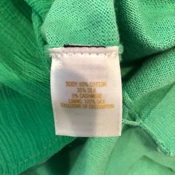 Kate Spade green 3/4 sleeve cardigan, size M - Picture 8 of 8